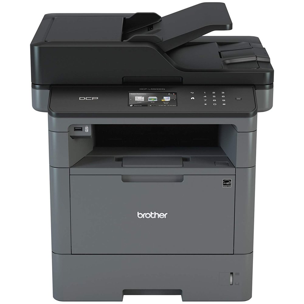 Office Printer with Two Trays and Top Paper Feeder (DCP-L5500DN)